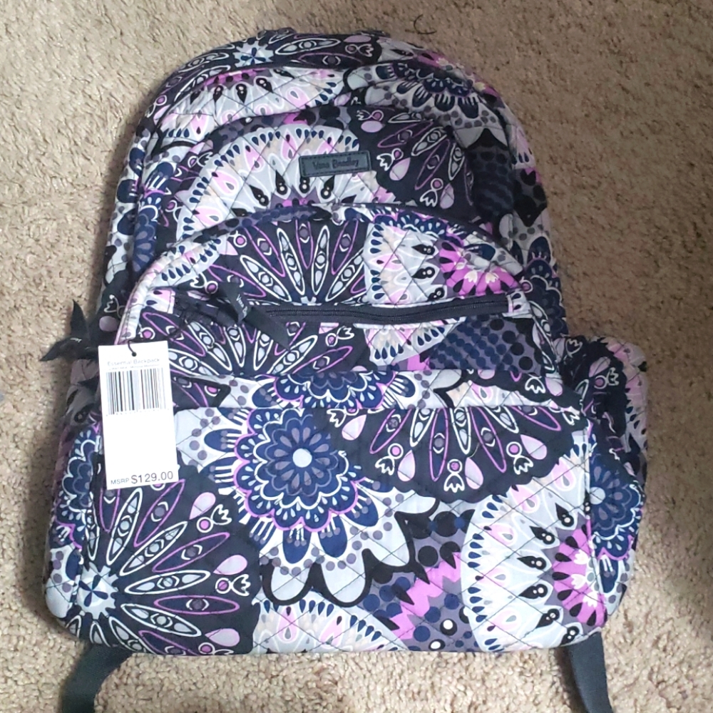 Vera Bradley Essential Backpack Mimosa Medallion New with Tags